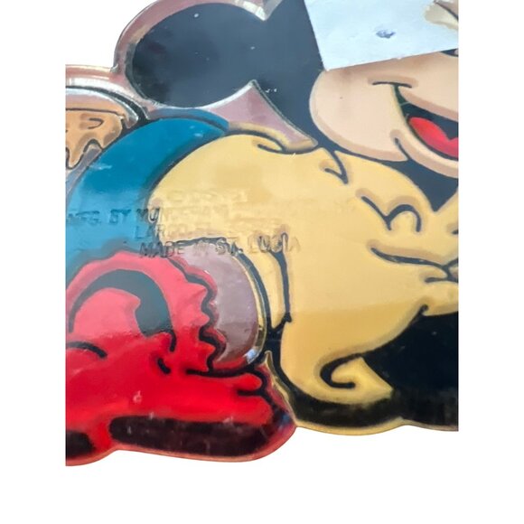 Vintage 80s Disney Mickey Mouse Plastic Comb Acrylic Painter 7" - Picture 5 of 5